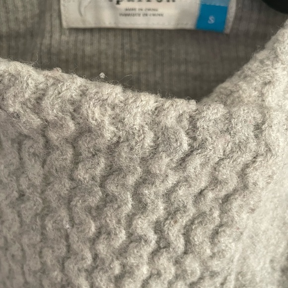 Anthropologie Sparrow gray zip cardigan/jacket size small - Picture 6 of 8